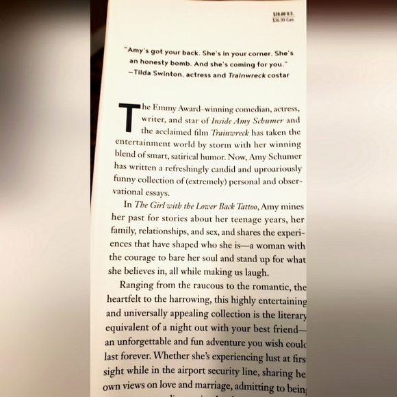 Amy Schumer Girl With The Lower Back Tattoo Book - Picture 3 of 8